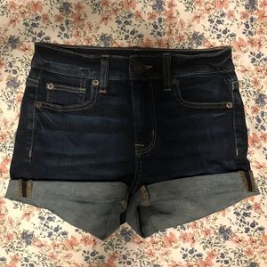 NEVER WORN AE Hi Rise Shorts Dark Wash